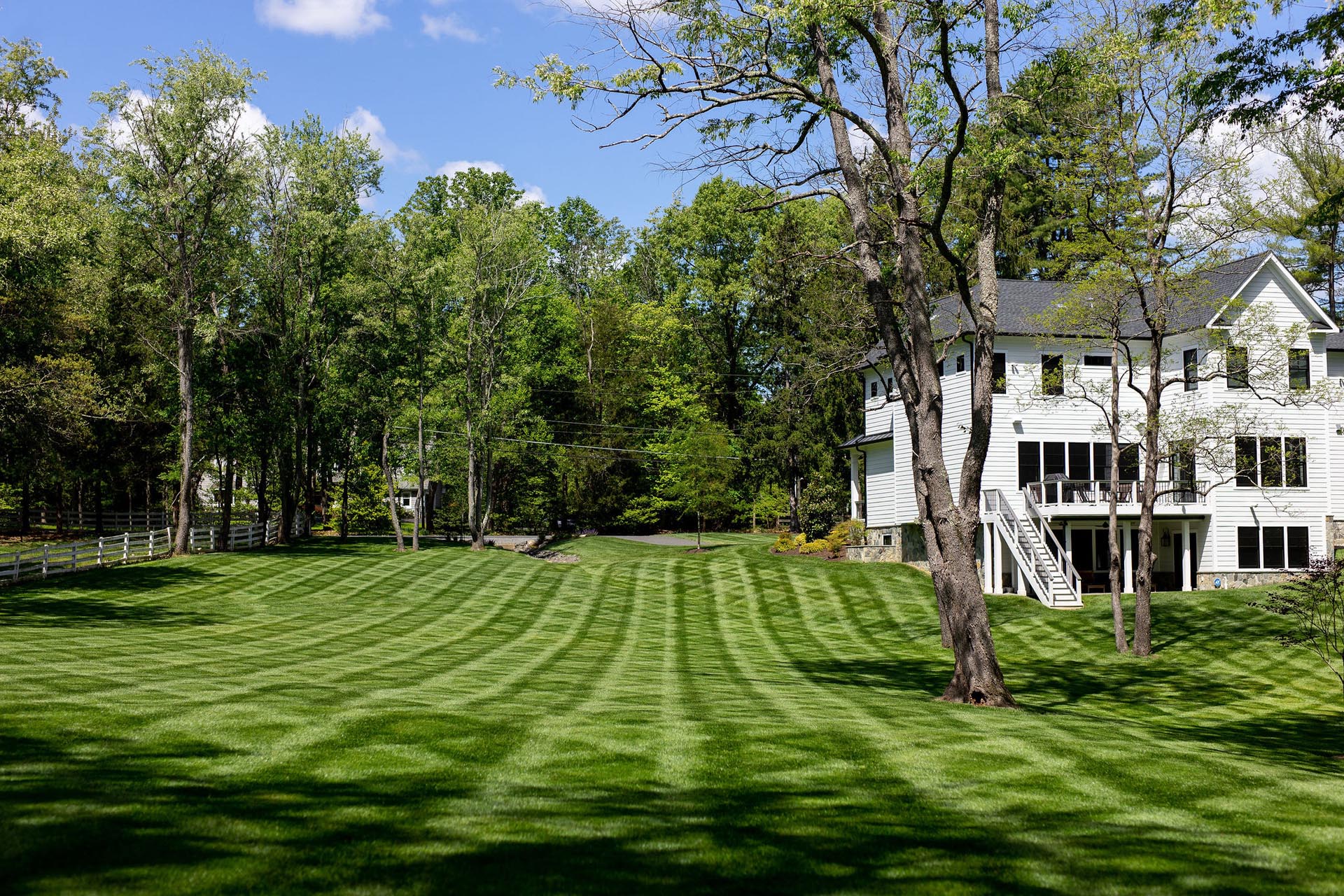 Independence Landscape fresh cut lawn