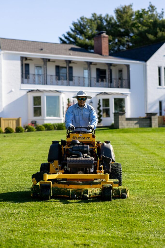 Independence Landscape mowing a lawn in catharpin, VA