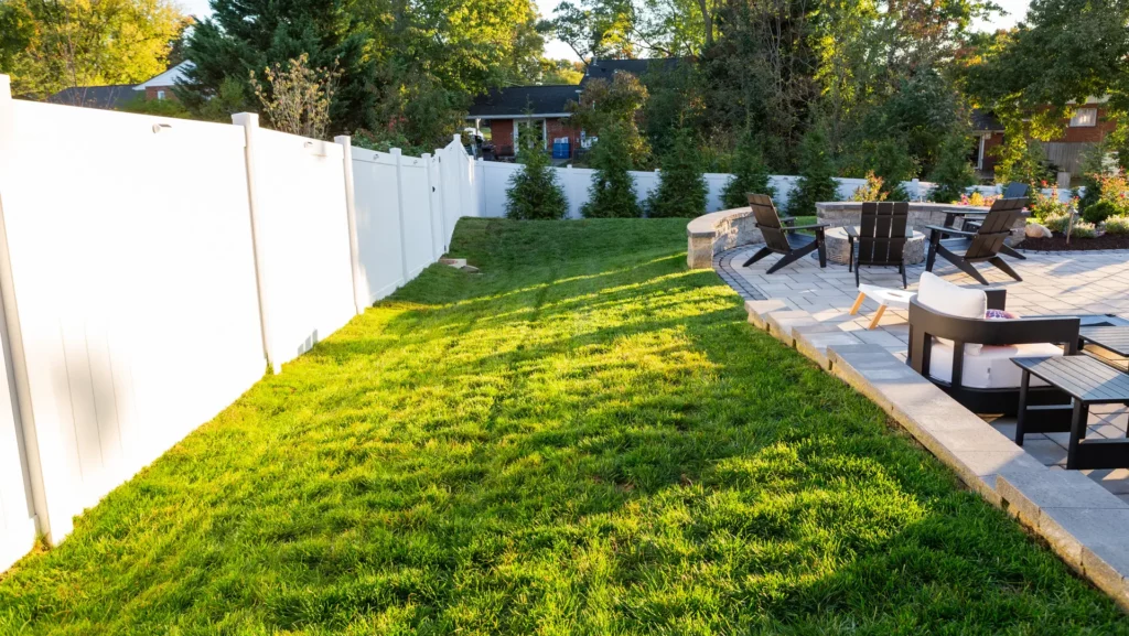 Aeration overseeding sloped lawn maintenance