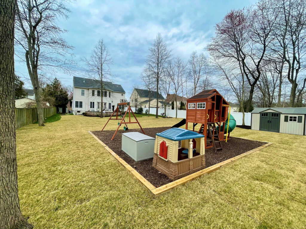 playground in the back yard
