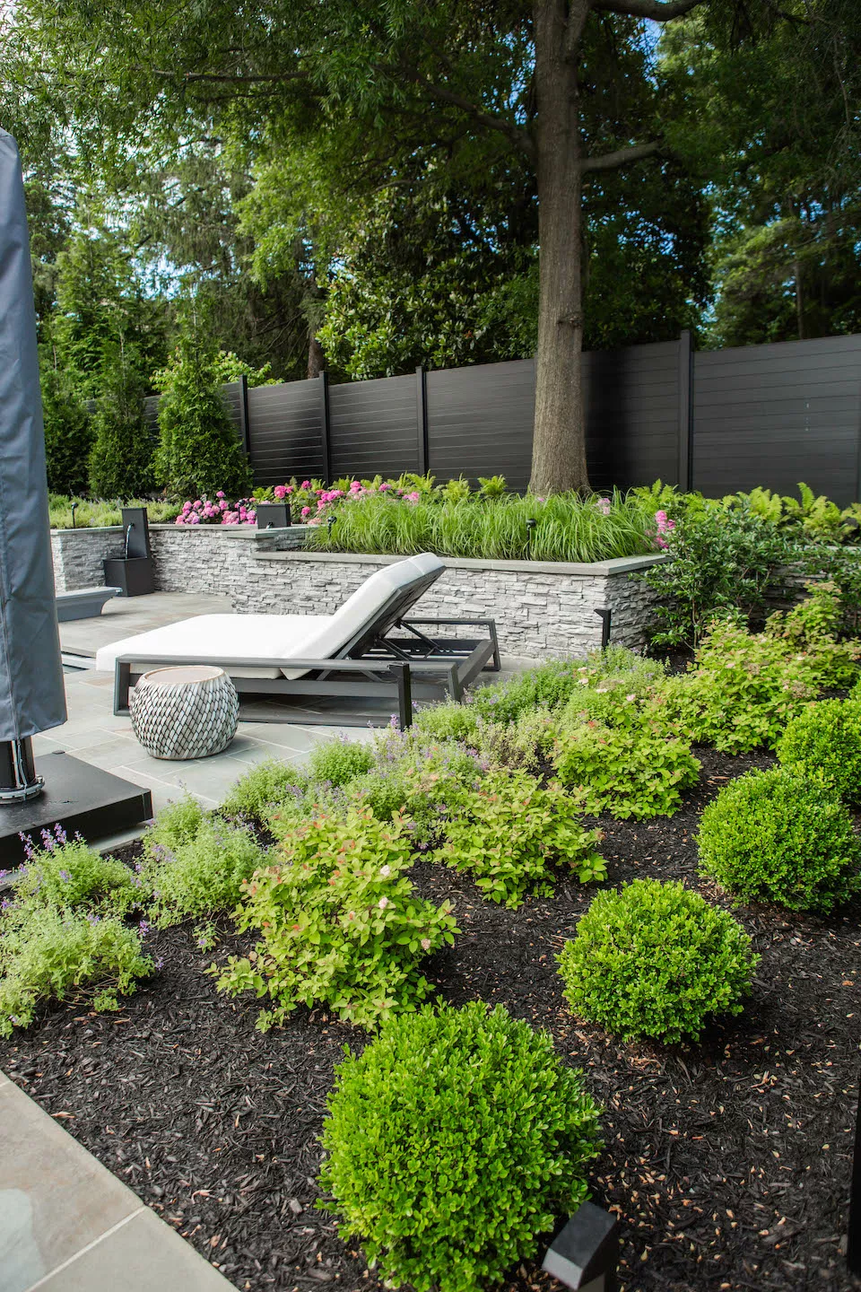 Patio and Tidy Bed